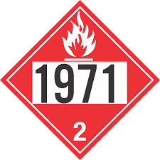 These virtual pipeline trucks are identifiable by the hazard 2.1 placard they carry: 1971, indicative of flammable, compressed natural gas or methane. 