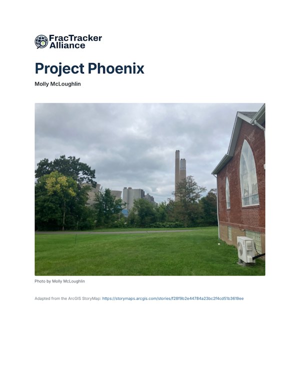 Cover of the Project Phoenix site packet